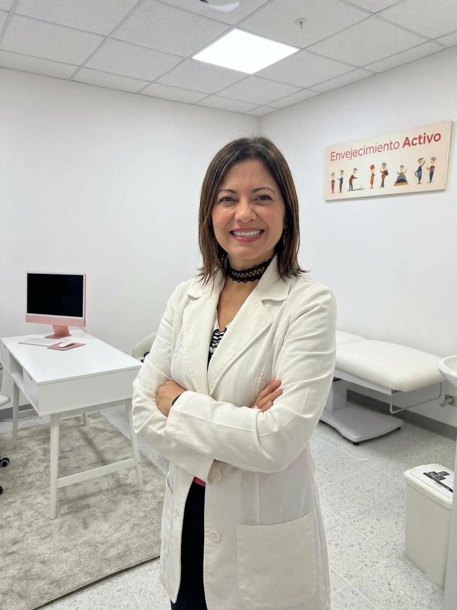 Adulto mayor sonriendo